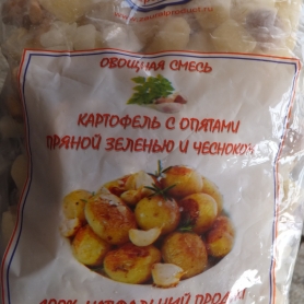 Овощная смесь «Картофель с опятами, пряной зеленью и чесноком»